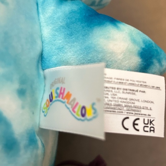 Squishmallow 12" Danika Dolphin Tie Dye Sea Life Plush 1st To Market - Picture 3 of 3